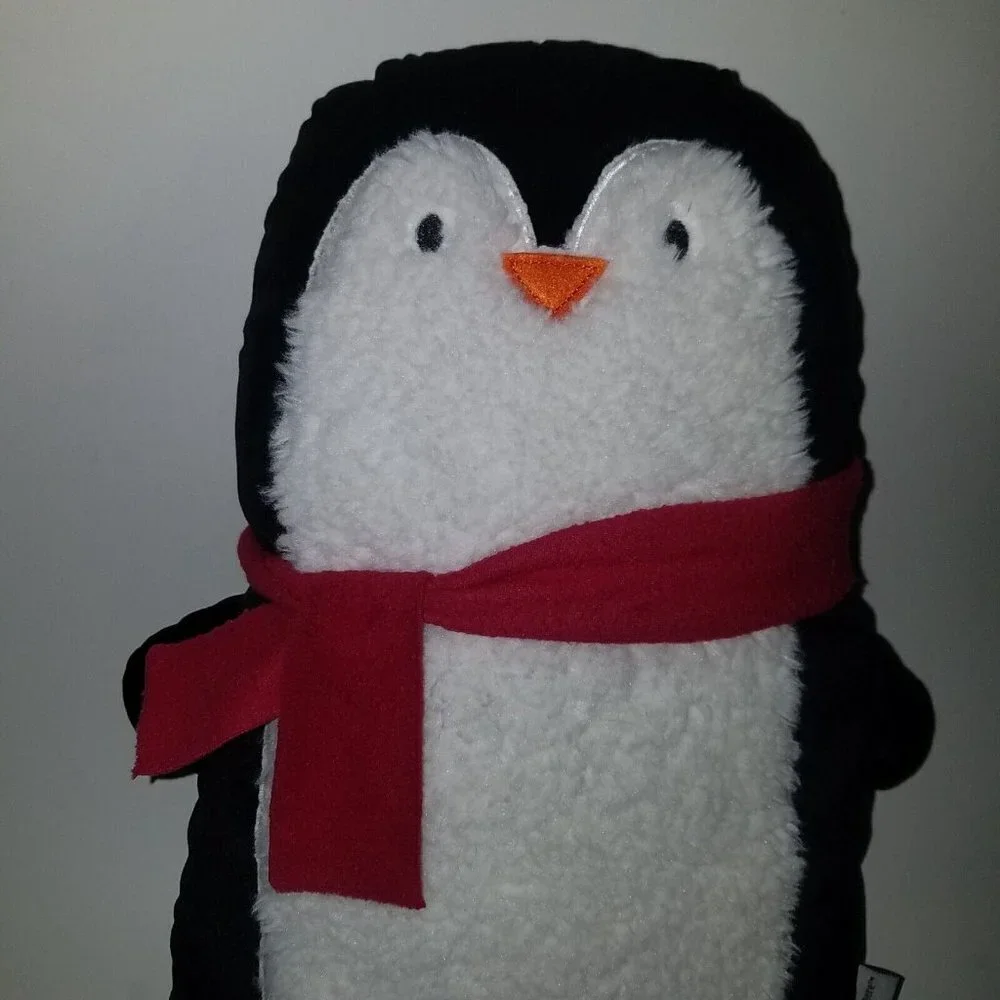 Cupcakes & Cashmere Penguin Plush Throw Pillow Stuffed Animal Toy Lovey Holiday